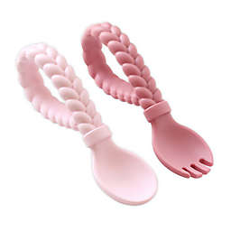 Itzy Ritzy® Sweetie Spoons 2-Pack Braided Toddler Utensils in Pink
