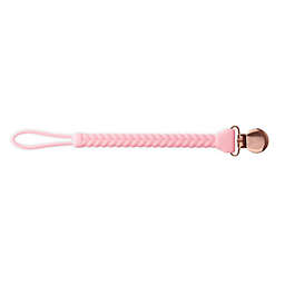 Itzy Ritzy® Sweetie Strap Braided Pacifier Clip in Pink