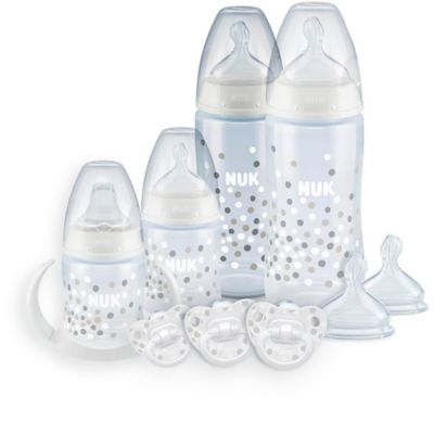 NUK&reg; Smooth Flow&trade; Anti-Colic Bottle Newborn Gift Set in Dots