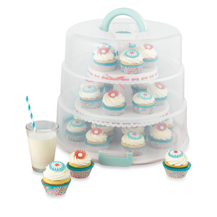 Sweet Creations™ Collapsible Cupcake and Cake Pop Carrier Bed Bath