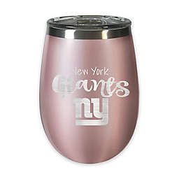 NFL New York Giants 12 oz. Rose Gold Insulated Wine Tumbler