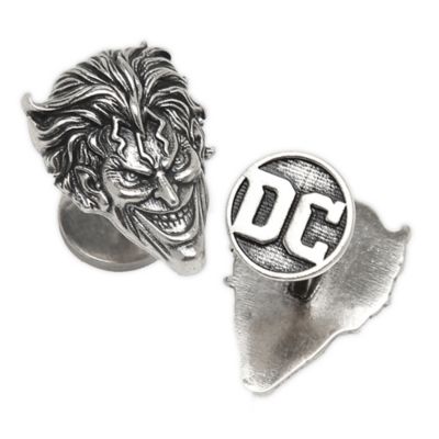 DC Comics&trade; Joker Face Sterling Silver Cufflinks