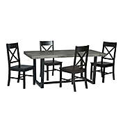 Forest Gate&trade; Farmhouse 5-Piece Dining Set in Black