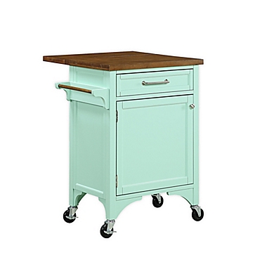 Bee &amp; Willow&trade; 2-Drawer Kitchen Island in Mint. View a larger version of this product image.