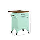 Alternate image 2 for Bee &amp; Willow&trade; 2-Drawer Kitchen Island in Mint