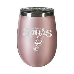 NBA San Antonio Spurs 12 oz. Rose Gold Insulated Wine Tumbler