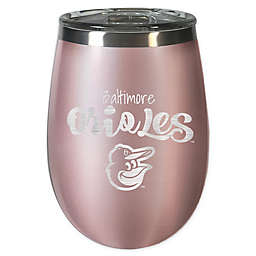 MLB Baltimore Orioles 12 oz. Rose Gold Insulated Wine Tumbler