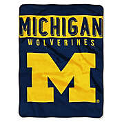 University of Michigan Raschel Plush Throw Blanket