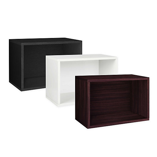 Alternate image 1 for Way Basics Tool-Free zBoard Assembly Stackable Rectangle Storage Shelf and Bookcase