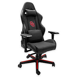 University of Oklahoma Xpression Gaming Chair with Red Logo and White Outline