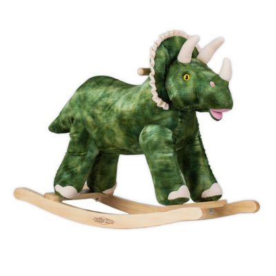 plush triceratops ride on