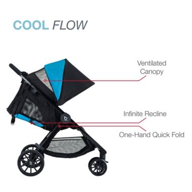 Britax&reg; B-Lively Cool Flow Stroller in Blue. View a larger version of this product image.