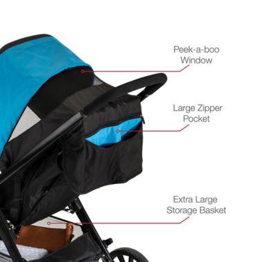 Britax&reg; B-Lively Cool Flow Stroller in Blue. View a larger version of this product image.