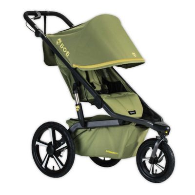 green jogging stroller