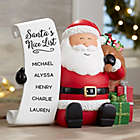 Alternate image 0 for Santa&#39;s Nice List Personalized Resin Santa Shelf Sitter