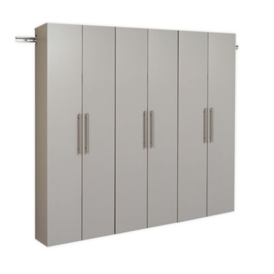 Prepac HangUps 72-Inch 3-Piece Storage Cabinet Set C In Light Grey ...