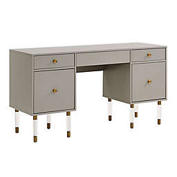 Holly & Martin® Helston Writing Desk with Storage in Matte Gray