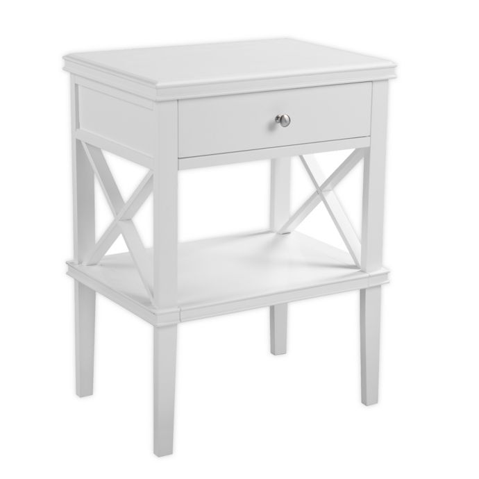 Southern Enterprises C Wexbury Tall Accent Table In White Bed Bath Beyond