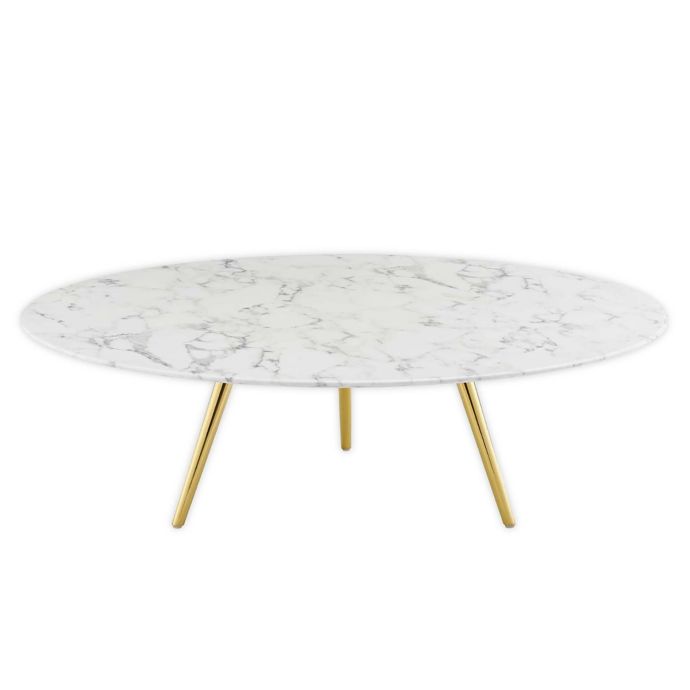 Rosa White Stone Coffee Table