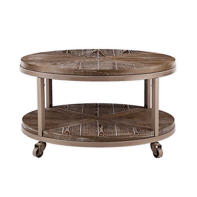 Konya Round Wood Tail Table, Round Wood Coffee Tables Canada