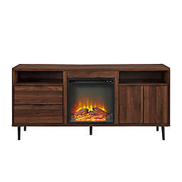Forest Gate™ Modern 60-Inch Storage Fireplace TV Stand Console