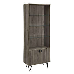 Forest Gate Grace 68-Inch Mid-Century Bookcase Storage Cabinet