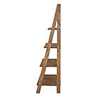 Alternate image 4 for Forest Gate Farmhouse Solid Wood Ladder Bookshelf in Brown
