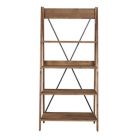 Alternate image 5 for Forest Gate Farmhouse Solid Wood Ladder Bookshelf in Brown