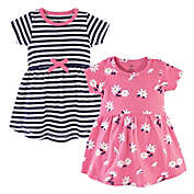 Hudson Baby&reg; 2-Pack Daisy Dresses in Pink