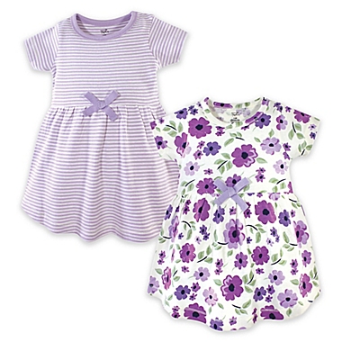 Touched by Nature Size 4T 2-Pack Garden Dresses in Purple. View a larger version of this product image.