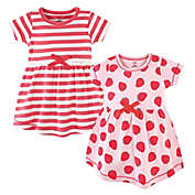 Touched by Nature 2-Pack Strawberry Dresses in Red