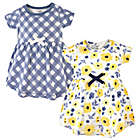 Alternate image 0 for Touched by Nature Size 6-9M 2-Pack Garden Dresses in Yellow