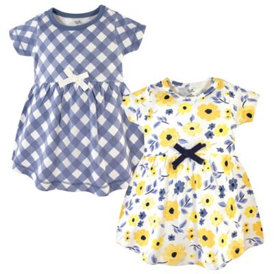 Touched by Nature Size 2T 2-Pack Garden Dresses in Yellow