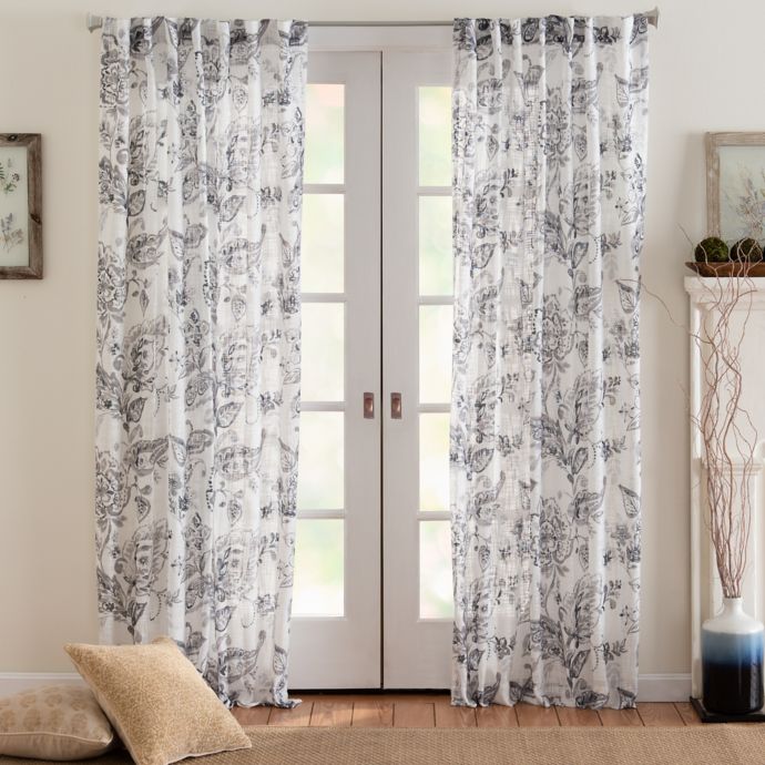 Eastwood Mulberry Semi Sheer Light Filtering Window Curtain Panel 