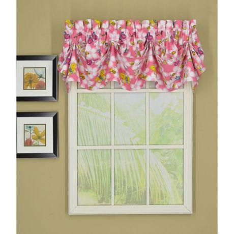 Today S Curtain Little Bee Sailcloth Tucked Window Valance Bed