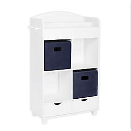 RiverRidge® Home Book Nook Kids Cubby Storage Cabinet with Bins in Navy
