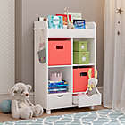 Alternate image 1 for RiverRidge&reg; Home Book Nook Kids Cubby Storage Cabinet with Bins in Coral