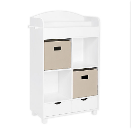 Alternate image 1 for RiverRidge® Home Book Nook Kids Cubby Storage Cabinet with Bins in White