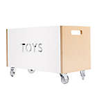 Alternate image 0 for Nico &amp; Yeye Rolling Toy Box Chest in White/Birch