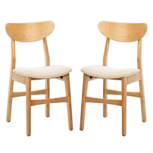 Safavieh Lucca Retro Dining Chairs Set, Retro Wooden Dining Chairs