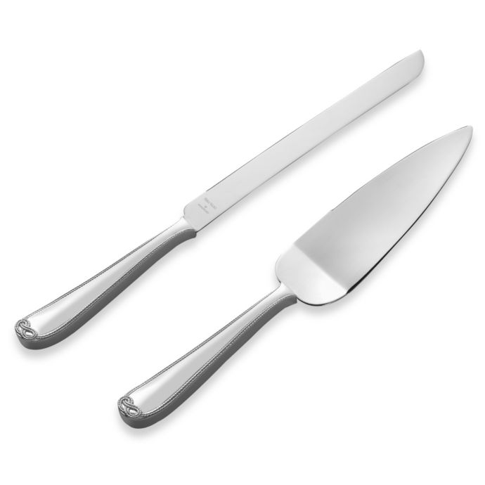 Vera Wang Wedgwood® Vera Infinity Cake Knife and Server Set Bed Bath