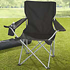 Alternate image 1 for Sports Fan Personalized Black Camping Chair