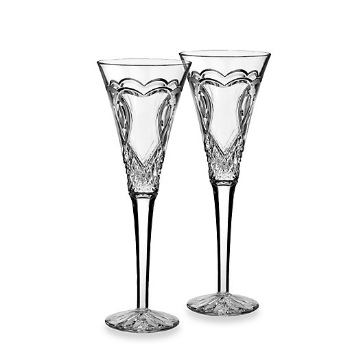 Alternate image 1 for Waterford® Wedding Collection Toasting Flutes (Set of 2)