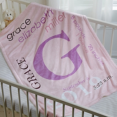 All About Baby Personalized Fleece Baby Blanket Collection. View a larger version of this product image.