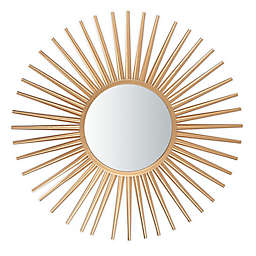 Safavieh 36-Inch Round Syla Sunburst Mirror in Gold