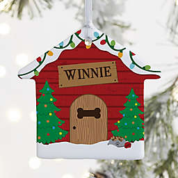 "Good Dog!" 3.25-Inch 1-Sided Personalized House Photo Ornament