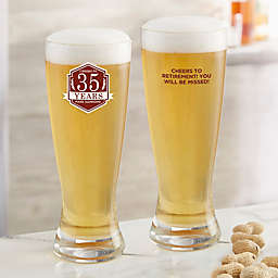 Retirement Personalized 20 oz. Pilsner Glass