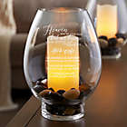 Alternate image 0 for With Us On This Day Engraved Memorial Hurricane Candle Holder for Weddings