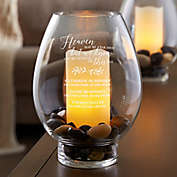 With Us On This Day Engraved Memorial Hurricane Candle Holder for Weddings