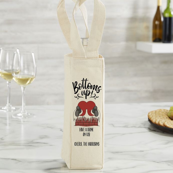 custom wine tote bags